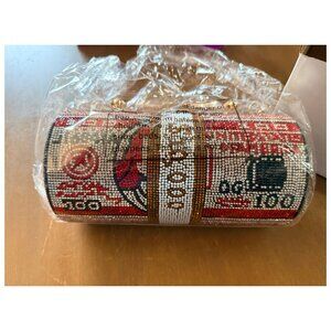 Vegan & Lead-Safe Beaded Clutch Handbag - New With Tags